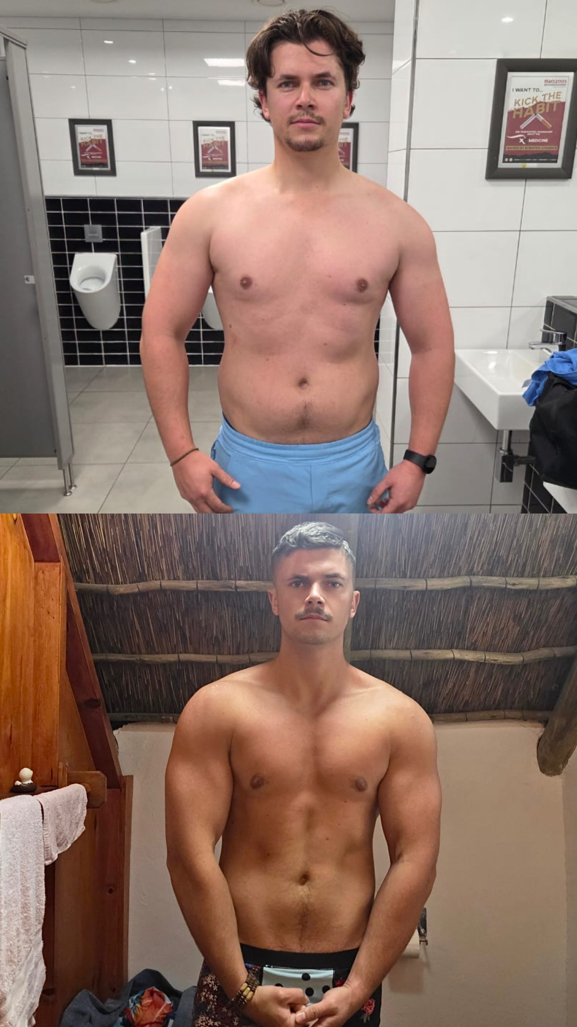 Client transformation — 12 weeks · body recomposition